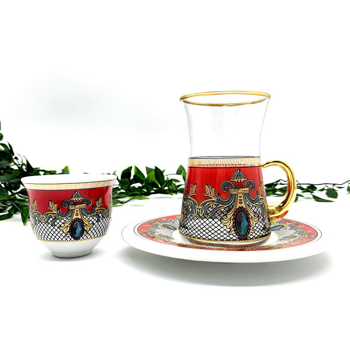 楽天市場 レビューで全プレ トルコ製 チャイグラス ソーサー セット 耐熱ガラス D 06 おしゃれ トルココーヒー グラス インテリア ガラス 紅茶 コーヒー 来客用 人気 チャイ カップ ソーサーセット プレゼント ギフト 贈り物 おすすめ トルコ 雑貨 食器 送料無料