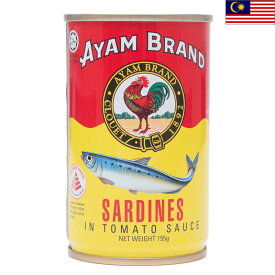 アヤム いわしトマトソース煮 155g 缶 AYAM BRAND ハラル ハラール マレーシアみやげ マレーシア土産