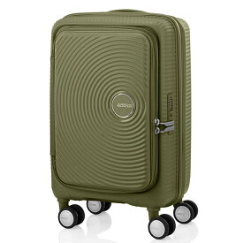 アメリカンツーリスター スーツケース 機内持込 キュリオ スピナー55 ブックオープン 横開き AmericanTourister CURIO Samsonite サムソナイト 3泊 容量拡張