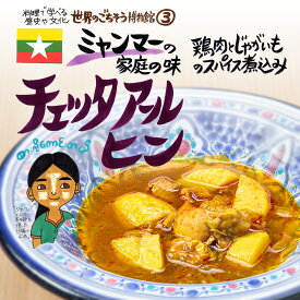 ミャンマーの家庭の味 チェッタ アール ヒン（200g/1人前）レトルト 食品 シチュー 世界のごちそう博物館 保存食 SDGs おうち時間充実 キャンプ飯 旅行気分 海外旅行 世界旅行