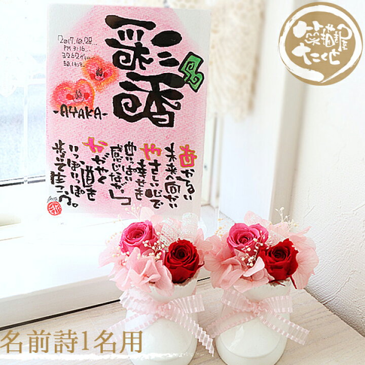 楽天市場 笑描き屋たくと 出産祝い アクリルフレーム 葉書サイズ プリザーブドフラワー ベビーシューズセット 1名専用 名前 詩 ポエム 筆文字 命名 男の子 女の子 お祝い 誕生 名前入り 名前入れ 誕生日 プレゼント 生誕記念 赤ちゃん 友人 女性 妻 孫 花 ギフト 名 楽天市場 笑描き屋たくと 出産祝い アクリルフレーム 葉書サイズ プリザーブドフラワー ベビーシューズセット 1名専用 名前 詩 ポエム 筆文字 命名 男の子 女の子 お祝い 誕生 名前入り 名前入れ 誕生日 プレゼント 生誕記念 赤ちゃん 友人 女性 妻 孫 花 ギフト 名