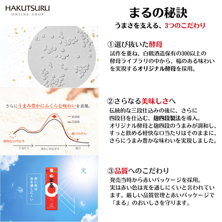 楽天市場】白鶴 サケパック まる 2L × 6本 【送料無料】日本酒 まる