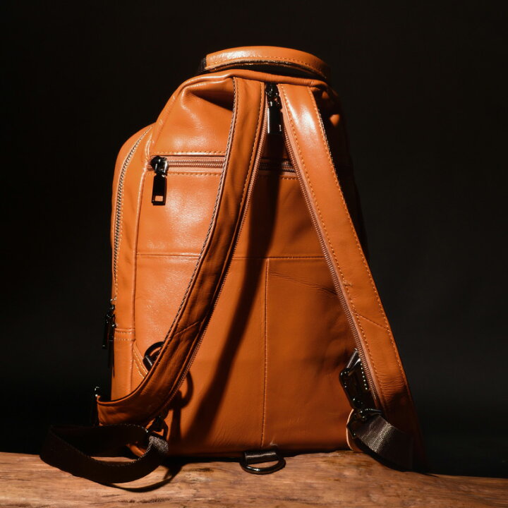 楽天市場】RUDORA メンズ ボディバッグ リュック 小型 牛革 本革  