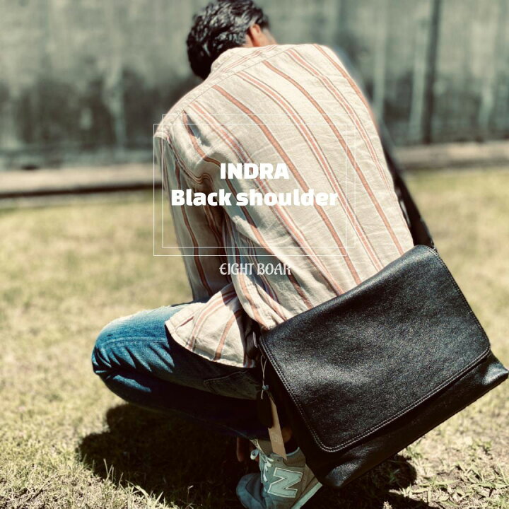 楽天市場】INDRA メンズ ショルダーバッグ レザー 革 本革 牛本革  