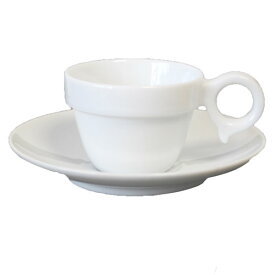 コーヒーカップ＆ソーサー パルミラ デミタス 100cc碗皿 国産 特白磁 業務用 食器 食洗機対応 レンジ対応 美濃焼