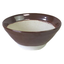 すり鉢 茶 5号 15.0cm (すりこぎは別売り) 業務用 国産 調理器具 食器 食洗機対応 レンジ対応 伝統 あたり鉢