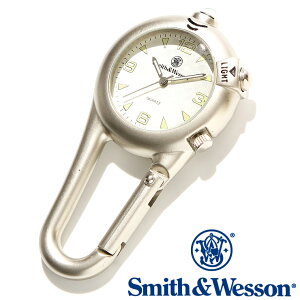 [Ki] X~XEFb\ Smith & Wesson XCX ~^[v CARABINER CLASSIC WATCH SILVER SWW-36-SLV