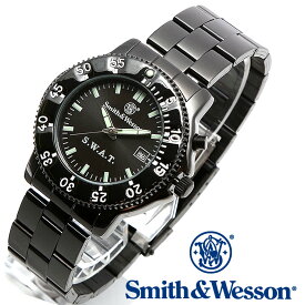 [正規品] スミス＆ウェッソン Smith & Wesson ミリタリー腕時計 SWAT WATCH BLACK SWW-45M [あす楽]