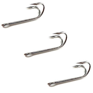 フック アサヒ ハガネ(ドブ銀掛) 800柄長ケンケン 4号(特注溶接無) 3本 雷魚 ライギョ フロッグ