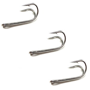 フック アサヒ ハガネ(ドブ銀掛) 800柄長ケンケン 6号(特注溶接無) 3本 雷魚 ライギョ フロッグ