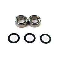 0.1mmシム-3枚 ミネベア DDL740ZZ 2個セット シマノ A ダイワ S ハンドル ノブ ステン ベアリング化 キット