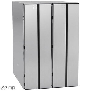 ダイケン ポスト 大型郵便物対応型 集合郵便受 ポステック 前入れ後出し CSP-231T-2D 静音ダイヤル錠 縦型 2戸用 フラップクリア