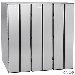 ダイケン ポスト 大型郵便物対応型 集合郵便受 ポステック 前入れ後出し CSP-231T-3D 静音ダイヤル錠 縦型 3戸用 フラップクリア