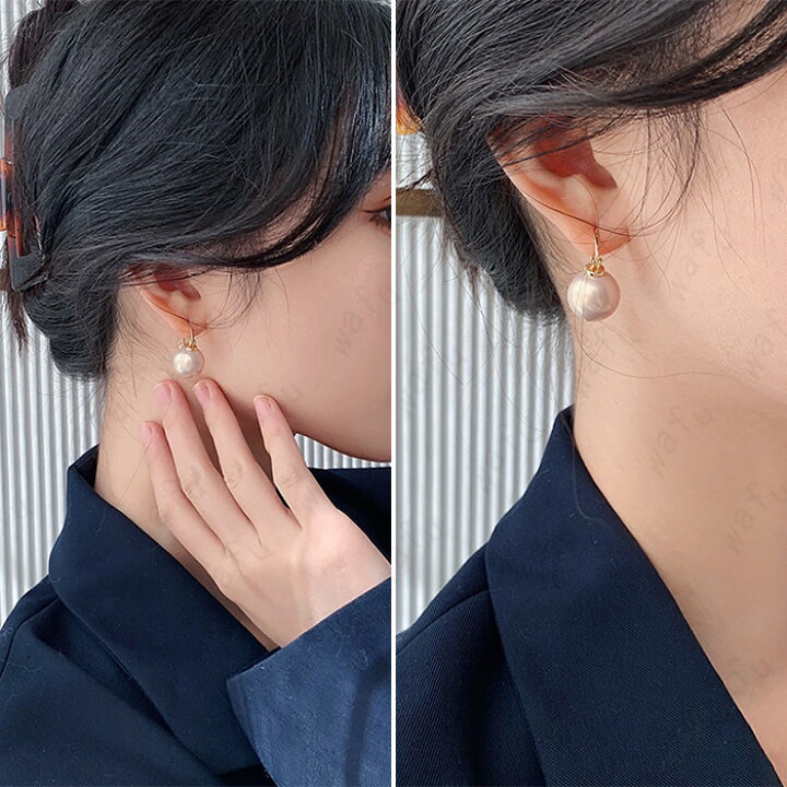 楽天市場】a75#パールピアス 日本国内当日発送 2color スタッドピアス 