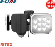 ムサシ RITEX ライテックス LED-AC2024 12Wx2灯 フリーアーム LEDセンサーライト 明るさ2,000ルーメン ハ…