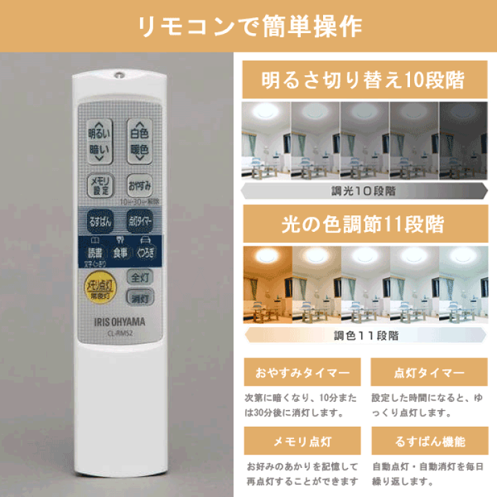 楽天市場】アイリスオーヤマ CL12DL-5.1JM LEDシーリングライト