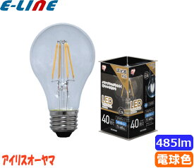 ★アイリスオーヤマ LDA4L-G/D-FC LED電球 40W 電球色 E26 調光対応 クリア LDA4LGDFC「区分A」