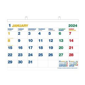 カレンダー 壁掛け B2 2024年 1月始まり ホワイト 月曜始まり 大判 インテリア シンプル 公式通販サイト