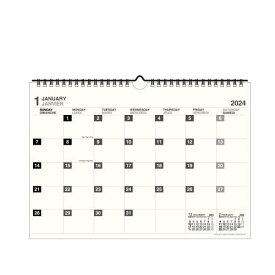 [メール便可] カレンダー 壁掛け A4 2024年 1月始まり 書き込み シンプル 公式通販サイト