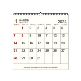 カレンダー 壁掛け LP 2024年 1月始まり アイボリー 書き込み シンプル 公式通販サイト
