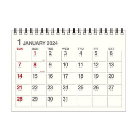 [メール便可] カレンダー 卓上 B6 2024年 1月始まり アイボリー 書き込み シンプル 公式通販サイト