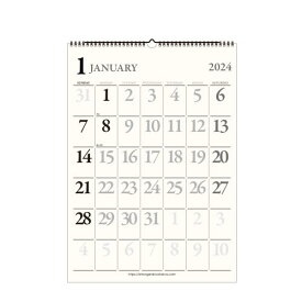 カレンダー 壁掛け A3 2024年 1月始まり ガラモンド 書き込み シンプル インテリア 公式通販サイト