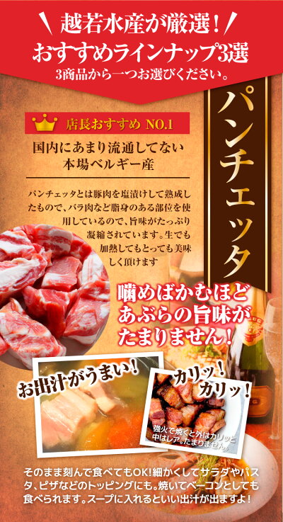 【ヨーロッパ産生ハム・燻製生ベーコン・パンチェッタ切り落とし250g(5人前)】形が不揃いで格安!味は本物!【訳あり・安心の国内加工】【冷凍】