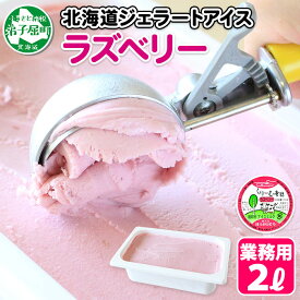 【ふるさと納税】608.くりーむ童話 アイスクリーム ラズベリー ジェラート 2L 業務用 2リットル ベリー アイス フルーツ ミルク いっぱい 牛乳 スイーツ 手作り 贈り物 贈答品 gift ギフト プレゼント お取り寄せ クリーム童話 15000円 北海道 弟子屈町