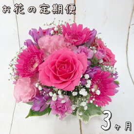 【ふるさと納税】お花 定期便 ふるさと納税 花 フラワーアレンジメント 3ヶ月連続届く