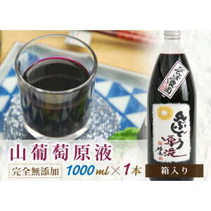 【ふるさと納税】山ぶどう原液果汁ジュース1000ml×1本 F2Y-4079