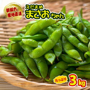 【ふるさと納税】山形県産枝豆3kg「えだまめまさおちゃん」7月中旬〜9月中旬頃お届け冷蔵便※離島発送・着日指定不可