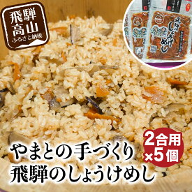 【ふるさと納税】炊き込みご飯の素　飛騨のしょうけめし　2合用　5個　2合　混ぜ込みご飯　混ぜご飯の素　炊き込み　ごはん　米　ご飯　味ご飯　味ごはん　醤油　人参　椎茸　飛騨高山　a557