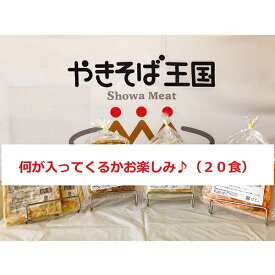 【ふるさと納税】a10-257　訳あり レンジで簡単 冷凍 焼き調理麺 セット 20食