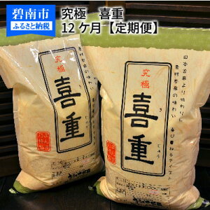 【ふるさと納税】【お米マイスター】究極 喜重ーKIJYUー 定期便(10kg×12回)