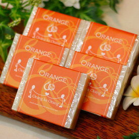 【ふるさと納税】無添加手作り石鹸 一番人気のオレンジが好きなあなたに（オレンジ80g×5個）