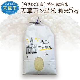 【ふるさと納税】新米 令和3年産 5kg 五つ星米 精米 コシヒカリ わさもん うるち米 特別栽培米 単一原料米 国産