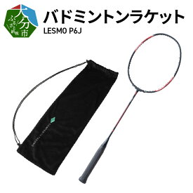 【ふるさと納税】バドミントンラケット LESMO P6J 国産 日本製 ガット張り 本格 競技用 数量限定 バトミントン ラケット R14042 【大分県大分市】