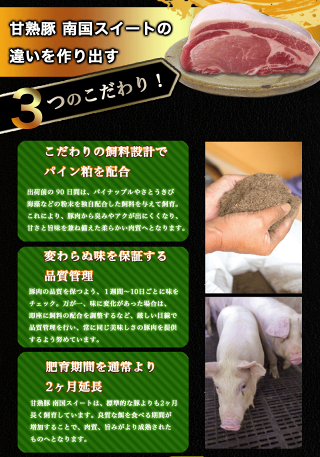 10回お届け!都城産豚「おさつポーク」「南国スイート」バラエティ定期便