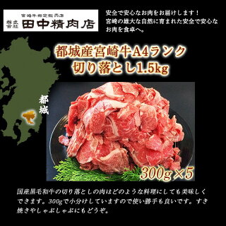 都城産宮崎牛切り落とし1.5kg