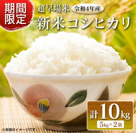 【ふるさと納税】期間限定≪新米コシヒカリ≫計10kg(5kg×2袋)　米　お米　ご飯