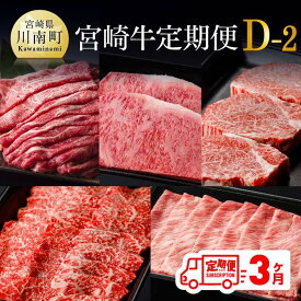 【ふるさと納税】【定期便】宮崎牛3ヶ月定期便D‐2(ヒレステーキ/ウデ/ロース焼肉/肩ローススライス/モモスライス/ウデスライス/ローススライス/モモ肉/ロースステーキ/モモ) 牛 肉 牛肉 国産 宮崎県産 黒毛和牛 すき焼き 送料無料 F0617t32