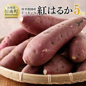 【ふるさと納税】 宮崎県産さつまいも 紅はるか5kg ‐ いも 芋 さつまいも さつま芋 やきいも 焼き芋 スイートポテト きんとん サラダ 手作りケーキ サツマイモ 九州産 宮崎県産 川南町産