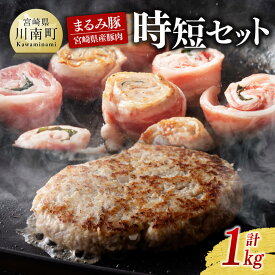 【ふるさと納税】※レビューキャンペーン※「まるみ豚」 宮崎県産豚肉 時短セット - 肉 豚肉 送料無料 国産 時短 宮崎県産 川南町 D11504
