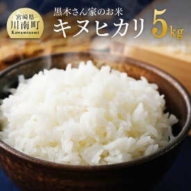 【ふるさと納税】【令和5年産】黒木農園産お米「キヌヒカリ」 5kg【 米 お米 白米 精米 国産 九州産 宮崎県産 きぬひかり おにぎり 】 E3204