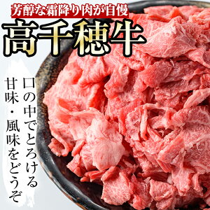 【ふるさと納税】宮崎県産!高千穂牛こま切れ(800g)炒め物を中心に色んな料理に使える牛肉!切り落としながら旨みは十分!【A-4】【JA高千穂地区ミートセンター】
