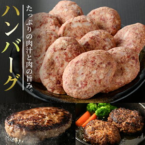 【ふるさと納税】<A4等級以上>宮崎県産!高千穂牛使用のハンバーグ(計10個・2個×5P)厳選和牛の牛肉ハンバーグ!【A-121】【JA高千穂地区ミートセンター】