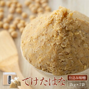 【ふるさと納税】育てる味噌 でけたはな(微発酵・麦麹生味噌) 麦みそ 麦味噌 手作り 仕込み味噌 味噌 みそ マルニ味噌 九州 鹿児島 ギフト プレゼント お中元 お歳暮 薩摩川内市 川内市