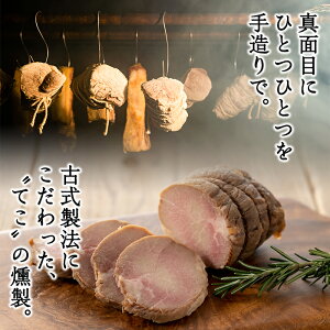 【ふるさと納税】鹿児島県産!鹿児島黒豚と国産鶏の燻製肉セット(計480g)お肉と塩だけ!手作りで体に優しい安心・安全な焼豚やジャーキーの詰め合せ【香り工房てこ】A0-101
