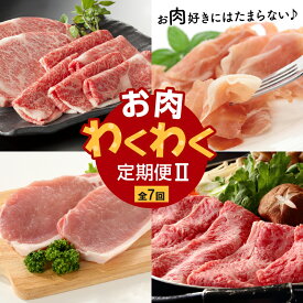 【ふるさと納税】【全7回】お肉わくわく定期便2