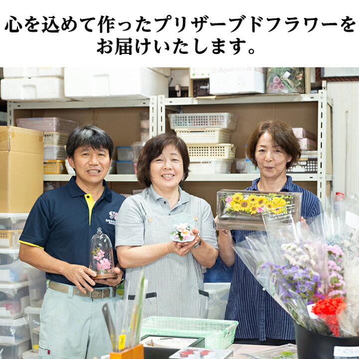 楽天市場 ふるさと納税 毎月数量限定 プリザーブドフラワー ひまわり 鹿児島県さつま町で大切に育てられた花を使用 記念日などのプレゼントインテリアにも 南原農園 鹿児島県さつま町